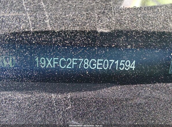 19XFC2F78GE071594 2016 HONDA CIVIC Blue Widok komory silnika