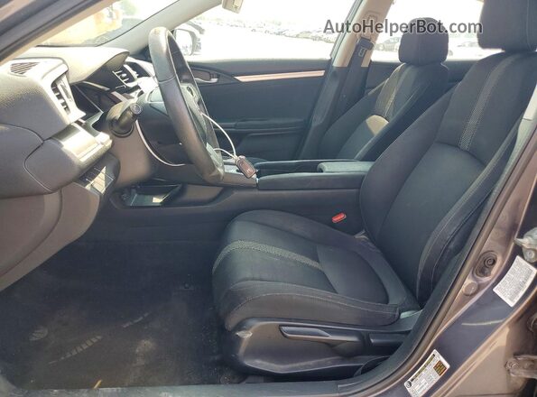19XFC2F78GE085365 2016 HONDA CIVIC Gray Widok wnętrza z przodu