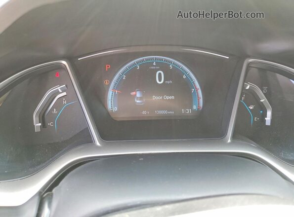 19XFC2F78GE098049 2016 HONDA CIVIC Gray Vista del cuadro de instrumentos