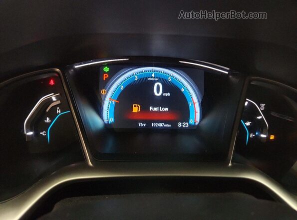 19XFC2F78GE231070 2016 HONDA CIVIC White ხელსაწყოთა პანელის ხედი