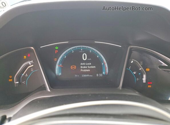 19XFC2F78HE001420 2017 HONDA CIVIC Blue Vista del cuadro de instrumentos