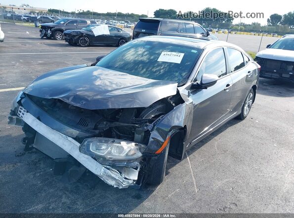 19XFC2F78HE041612 2017 HONDA CIVIC Gray Вид спереду