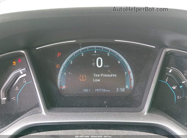 19XFC2F78HE043120 2017 HONDA CIVIC Black Вид задніх сидінь