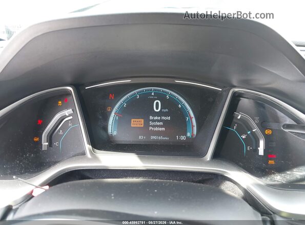 19XFC2F78HE201374 2017 HONDA CIVIC Black Вид задніх сидінь