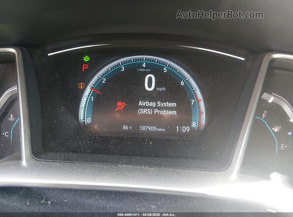 19XFC2F78JE201753 2018 HONDA CIVIC Silver Widok tylnych siedzeń