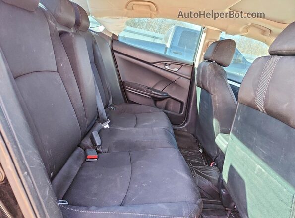19XFC2F79GE006530 2016 HONDA CIVIC Black Rear seats view