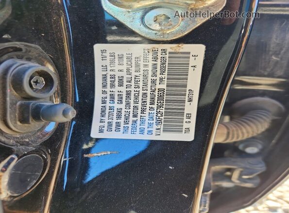19XFC2F79GE006530 2016 HONDA CIVIC Black Engine compartment view