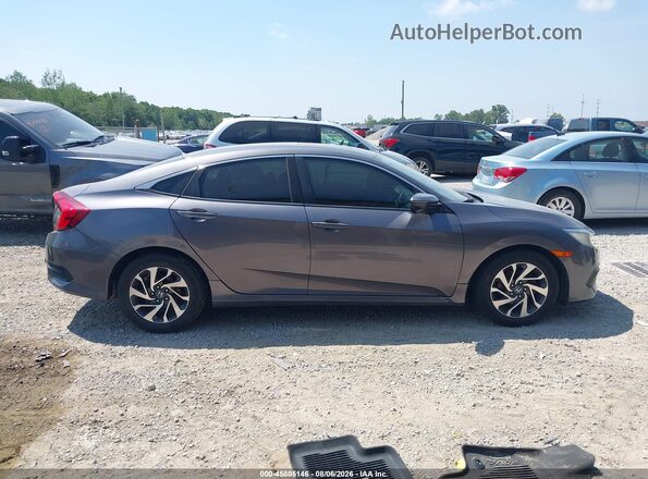 19XFC2F79GE014370 2016 HONDA CIVIC Gray უკანა სალონის ხედი