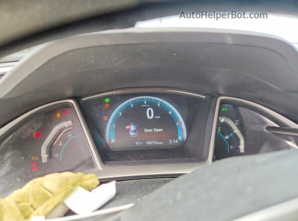 19XFC2F79GE044355 2016 HONDA CIVIC Black Widok zestawu wskaźników