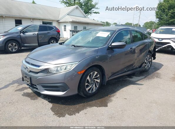 19XFC2F79GE216769 2016 HONDA CIVIC Gray Передня ліва чверть