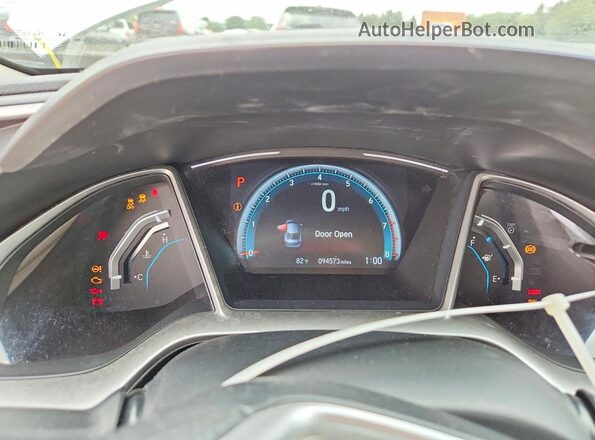 19XFC2F79HE034054 2017 HONDA CIVIC White Instrument cluster view