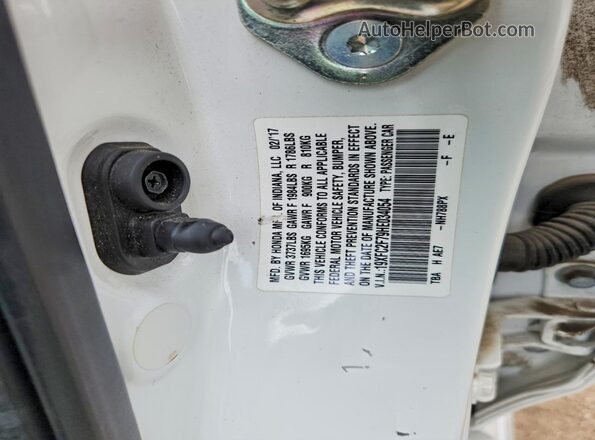 19XFC2F79HE034054 2017 HONDA CIVIC White Engine compartment view