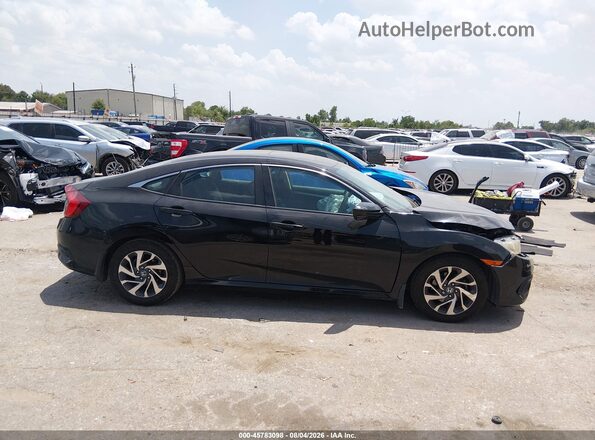 19XFC2F79HE073274 2017 HONDA CIVIC Black Вид задньої частини салону