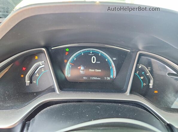 19XFC2F7XGE011638 2016 HONDA CIVIC Gray Vista del cuadro de instrumentos