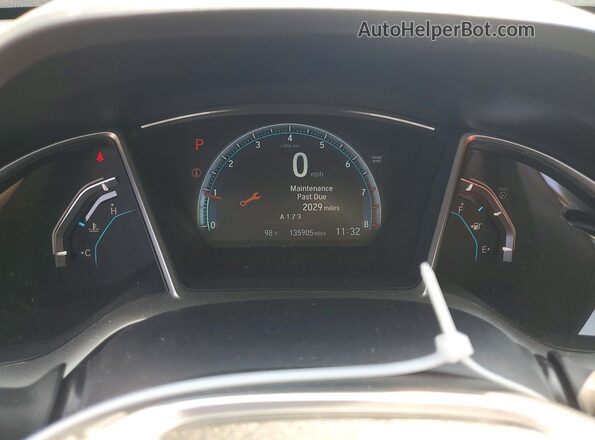 19XFC2F7XGE224847 2016 HONDA CIVIC White Widok zestawu wskaźników
