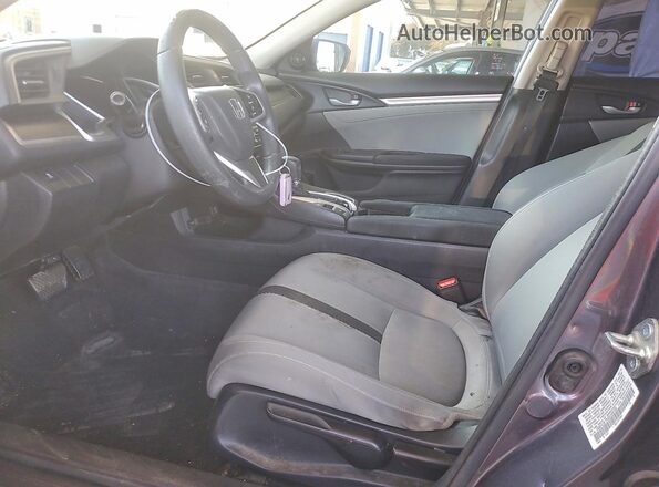 19XFC2F7XGE229725 2016 HONDA CIVIC Gray Vista interior delantera