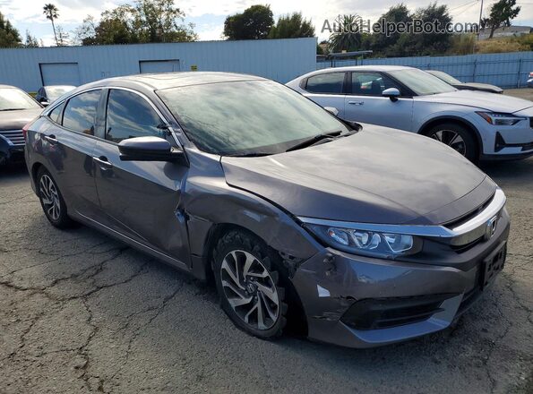 19XFC2F7XHE206267 2017 HONDA CIVIC Gray Front right