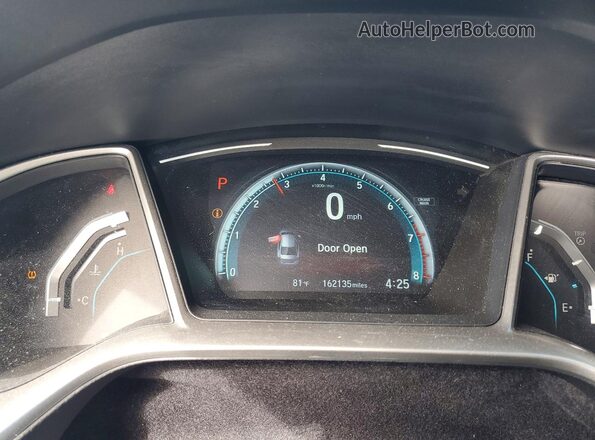 19XFC2F7XHE206267 2017 HONDA CIVIC Gray Instrument cluster view