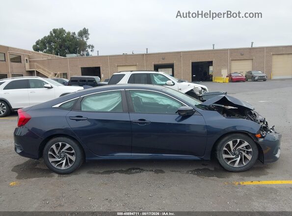 19XFC2F7XHE215860 2017 HONDA CIVIC Blue უკანა სალონის ხედი