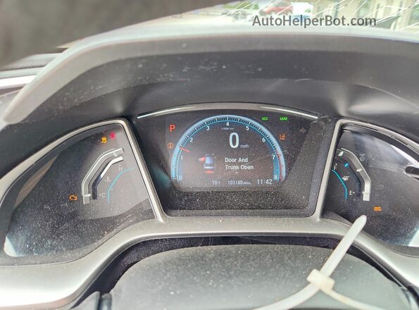 19XFC2F80JE042901 2018 HONDA CIVIC Charcoal Widok zestawu wskaźników