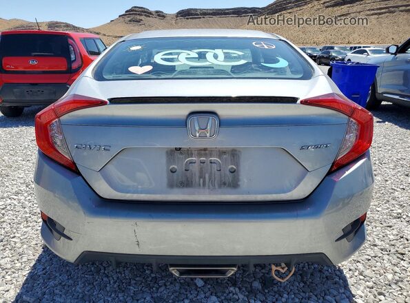 19XFC2F80KE044813 2019 HONDA CIVIC Silver Widok z tyłu