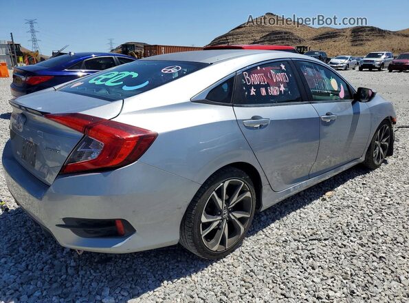 19XFC2F80KE044813 2019 HONDA CIVIC Silver Tył prawy