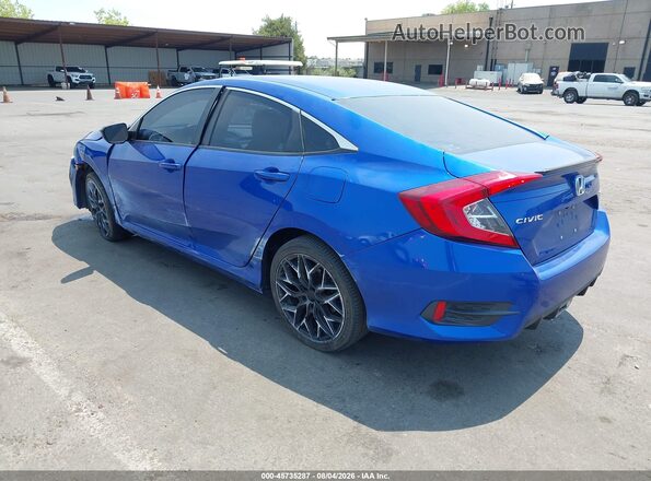 19XFC2F80KE204124 2019 HONDA CIVIC Blue Հետևի ձախ
