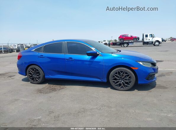 19XFC2F80KE204124 2019 HONDA CIVIC Blue Սալոնի հետևի տեսք