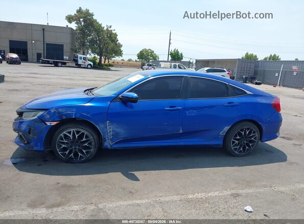 19XFC2F80KE204124 2019 HONDA CIVIC Blue Սալոնի 360 աստիճան տեսք