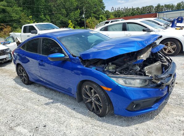19XFC2F80LE014129 2020 HONDA CIVIC Синий Передняя правая четверть