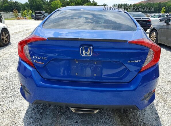 19XFC2F80LE014129 2020 HONDA CIVIC Синий Вид сзади