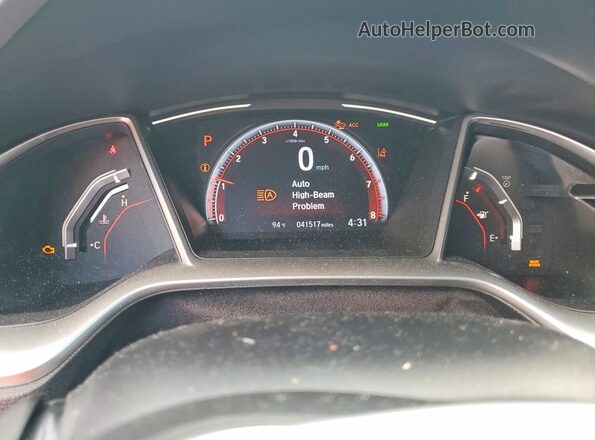 19XFC2F80LE014129 2020 HONDA CIVIC Синий Вид щитка приборов
