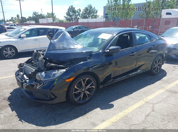 19XFC2F80LE214394 2020 HONDA CIVIC Black Vista tres cuartos delantera izquierda