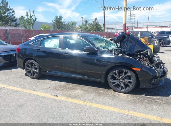19XFC2F80LE214394 2020 HONDA CIVIC Black Vista interior trasera