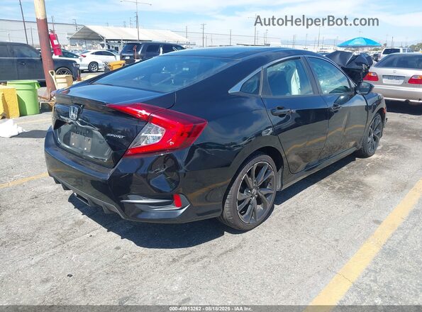 19XFC2F80LE214394 2020 HONDA CIVIC Black Trasero derecho