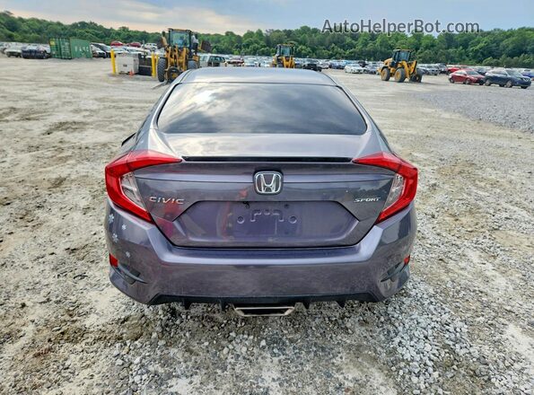 19XFC2F81KE009729 2019 HONDA CIVIC Gray Вид ззаду