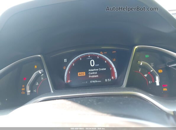 19XFC2F81KE023064 2019 HONDA CIVIC Black Vista de los asientos traseros