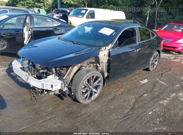 19XFC2F81KE023064 2019 HONDA CIVIC Black Vista tres cuartos delantera izquierda