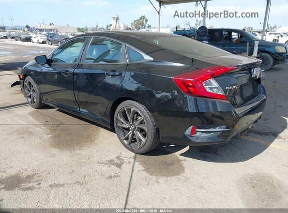 19XFC2F81KE200020 2019 HONDA CIVIC Black უკანა მარცხენა