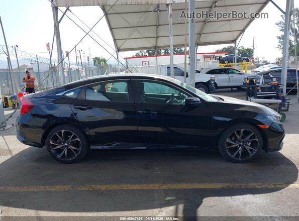19XFC2F81KE200020 2019 HONDA CIVIC Black უკანა სალონის ხედი
