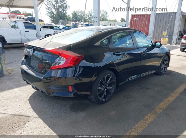 19XFC2F81KE200020 2019 HONDA CIVIC Black უკანა მარჯვენა