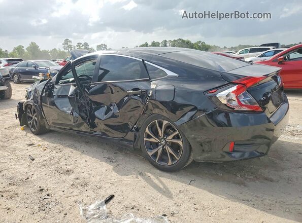 19XFC2F81ME201929 2021 HONDA CIVIC Black Հետևի ձախ