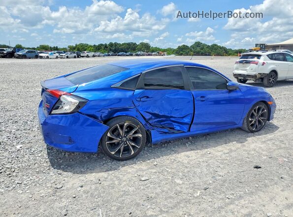 19XFC2F82KE012977 2019 HONDA CIVIC Blue Задня права чверть