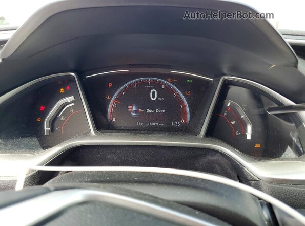 19XFC2F82KE012977 2019 HONDA CIVIC Blue Вид щитка приладів