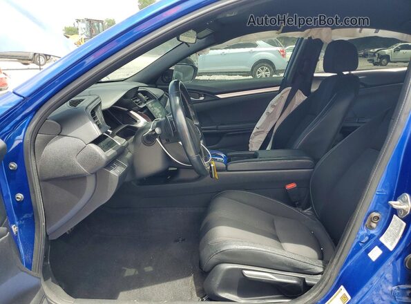 19XFC2F82KE012977 2019 HONDA CIVIC Blue Вид салону спереду