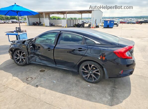 19XFC2F82KE020710 2019 HONDA CIVIC Black Tył lewy