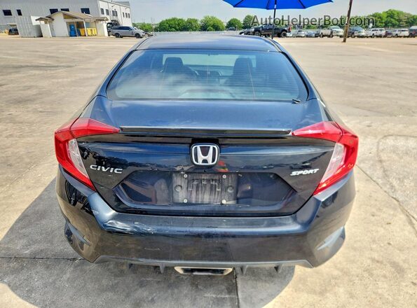 19XFC2F82KE020710 2019 HONDA CIVIC Black Widok z tyłu