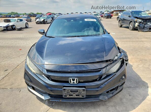 19XFC2F82KE020710 2019 HONDA CIVIC Black Widok z przodu