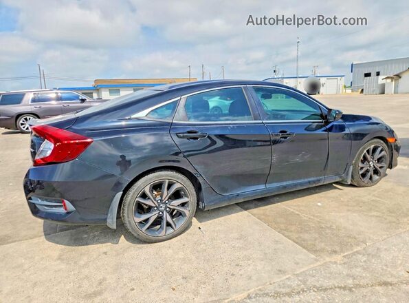 19XFC2F82KE020710 2019 HONDA CIVIC Black Tył prawy