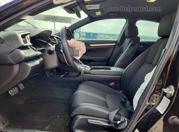 19XFC2F82KE020710 2019 HONDA CIVIC Black Widok wnętrza z przodu